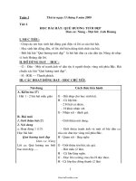 Giáo án dạy các môn học khối lớp 1 - Tuần học 1 năm 2008