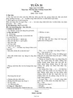 Giáo án Tổng hợp môn học lớp 4 - Tuần số 31 năm 2011