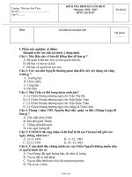 Kiểm tra định kì cuối học kì II năm học: 2012 - 2013 môn: Lịch Sử 4