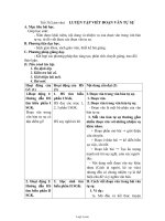 Giáo án môn Ngữ văn khối 11 - Tiết 31: Luyện tập viết đoạn văn tự sự