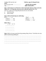 BÀI ÔN TẬP TOÁN TIẾNG VIỆT LỚP 5 NGÀY 23.3.2020