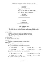 Giáo án lớp 5 - Tuần 9