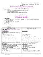 Giáo án Lớp 4 Tuần 11 - GV: Hồ Thị Cẩm Tú