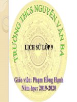 Lịch sử 9 - Bài 21: Việt Nam Trong Những Năm 1939-1945