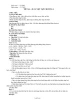 Giáo án Hóa học 10 - Tiết 44, 45: Luyện tập chương 4