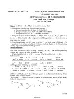 Kì thi chọn học sinh giỏi quốc gia Lớp 12 THPT năm 2004 môn Hóa học vô cơ - Bảng B