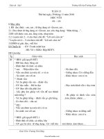 Giáo án môn học lớp 1 - Tuần dạy 15 - Trường tiểu học Trường Xuân