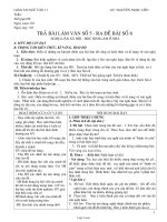 Bài soạn Ngữ văn 11 tiết 96: Trả bài làm văn số 5 - Ra đề bài số 6