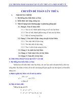CHUYÊN ĐỀ TOÁN LŨY THỪA CẤP THCS