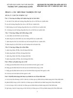 ĐỀ CƯƠNG ÔN TẬP GIỮA HỌC KỲ II - CÁC MÔN KHỐI 11