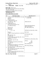 Giáo án môn học lớp 1 - Tuần thứ 14 - Trường Tiểu học Thanh Lĩnh