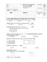 ĐỀ THI CKI KHỐI 2 (ĐỀ CÔ THỦY) LỆ THỦY