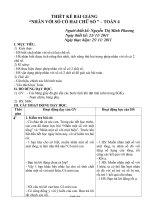 Thiết kế bài giảng Toán 4 - Nhân với số có hai chữ số - Năm học 2011-2012 - Nguyễn Thị Minh Phương