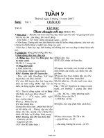 Giáo án tổng hợp lớp 4 - Tuần 9 năm 2007