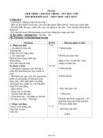 Giáo án Thể dục Lớp 5 - Chương trình cả năm