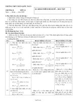 GIáo án Đại số 10 - Chương II - Bài 1: Khái niệm hàm số - Bài tập