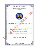 Luận văn kinh tế Tìm hiểu công tác kiểm toán doanh thu bán hàng và cung cấp dịch vụ trong báo cáo tài chính tại Công ty