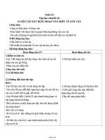 Giáo án bổ sung lớp 4 - Tuần 32 - Tập làm văn - Tiết 63: Luyện tập xây dựng đoạn văn miêu tả con vật