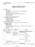 Giáo án tự chọn Toán 10 tiết 43 Chủ đề: Bất phương trình - Nội dung: Bất phương trình vô tỉ