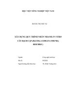 Xây dựng quy trình nhân nhanh in vitro cây bạch cập (bletilla striata (thunb ) reichb f )   