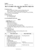 Giáo án lớp 1 môn Đạo đức - Bài 5: Lễ phếp với anh chị, nhường nhịn em nhỏ