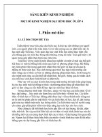 Sáng kiến kinh nghiệm một số kinh nghiệm dạy Hình học ở lớp 4