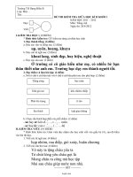 Đề thi kiểm tra giữa học kì II khối 1 năm học 2011 – 2012 môn: Tiếng Việt