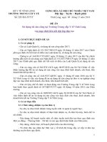 ĐỀ ÁN Sử dụng tài sản công tại Trường Trung cấp Y tế Vĩnh Long vào mục đích liên kết đặt lớp đào tạo
