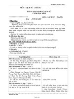 Kế hoạch bài dạy lớp 4 môn Lịch sử, địa lý