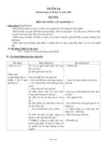 Thiết kế bài dạy các môn lớp 4 - Năm 2008 - 2009 - Tuần 14