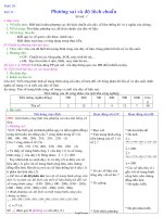 Giáo án Đại số 10 CB 4 cột tiết 51: Phương sai và độ lệch chuẩn