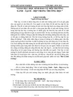 Sáng kiến kinh nghiệm Giáo dục học sinh bảo vệ môi trường Xanh - Sạch - Đẹp trong trường học