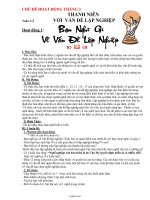 Giáo án Hoạt động ngoài giờ lên lớp 10 - Bài 21