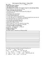 Bài ôn tập cho học sinh khối 2