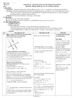 Giáo án Hình học khối 10 tiết 27: Phương trình tổng quát của đường thẳng