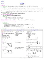 Giáo án Đại số 10 CB 4 cột tiết 43: Bài tập