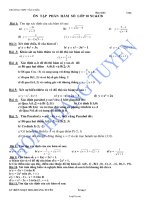Ôn tập phần Hàm số lớp 10 nâng cao và cơ bản