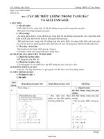 Giáo án dạy Hình 10 cơ bản tiết 23: Các hệ thức lượng trong tam giác và giải tam giác