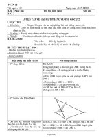 Giáo án Đại số và giải tích 11 cơ bản tuần 32