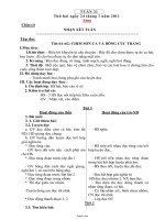 Bài soạn môn học khối 4 - Tuần thứ 21 năm 2011