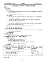Giáo án Đại 10 - Chương III: Phương trình và hệ phương trình