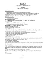 Giáo án các môn lớp 4 - Tuần 7 năm học 2012