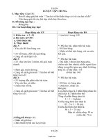 Giáo án Toán 4 - Bài: Luyện tập chung