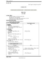 Thiết kế bài dạy lớp 1 năm 2007 - Tuần 18