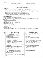 Giáo án Lớp 4 - Tuần 7 - Năm học 2009-2010 (3 cột)