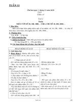 Kế hoạch giảng dạy các môn lớp 4 - Tuần 11