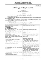 Thiết kế bài dạy lớp 4 - Tuần 11 năm 2008