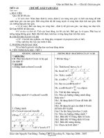 Giáo án Hình học 10 – Chủ đề: Giải tam giác