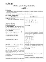 Kế hoạch giảng dạy các môn lớp 4 - Tuần 24 năm 2011