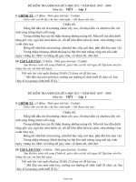 Đề kiểm tra định kì giữa học kì I năm học 2007 - 2008 môn thi: Viết - lớp 5